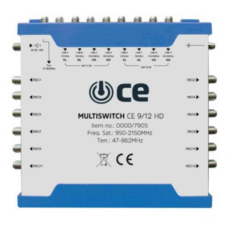 Technisat MultiSwitche CE 9/12 HD KOD 0000/7905