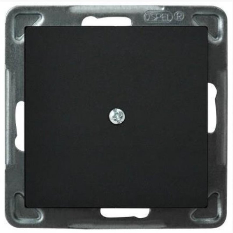 Ospel SONATA Zaślepka do ramki, czarna KOD Z-1R/M/33