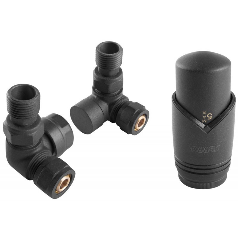 Ferro Zestaw termostatyczny osiowy, ANTRACYTOWY, Kod: ZTO30AT