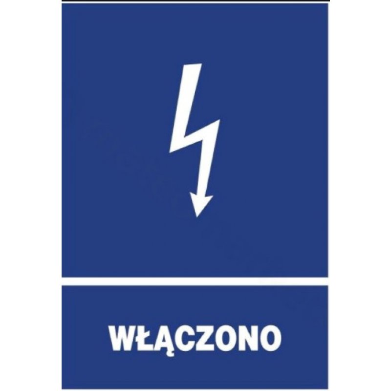 Trytyt Znak elektryczny informacyjny WŁĄCZONO Kod ZEI/A-6