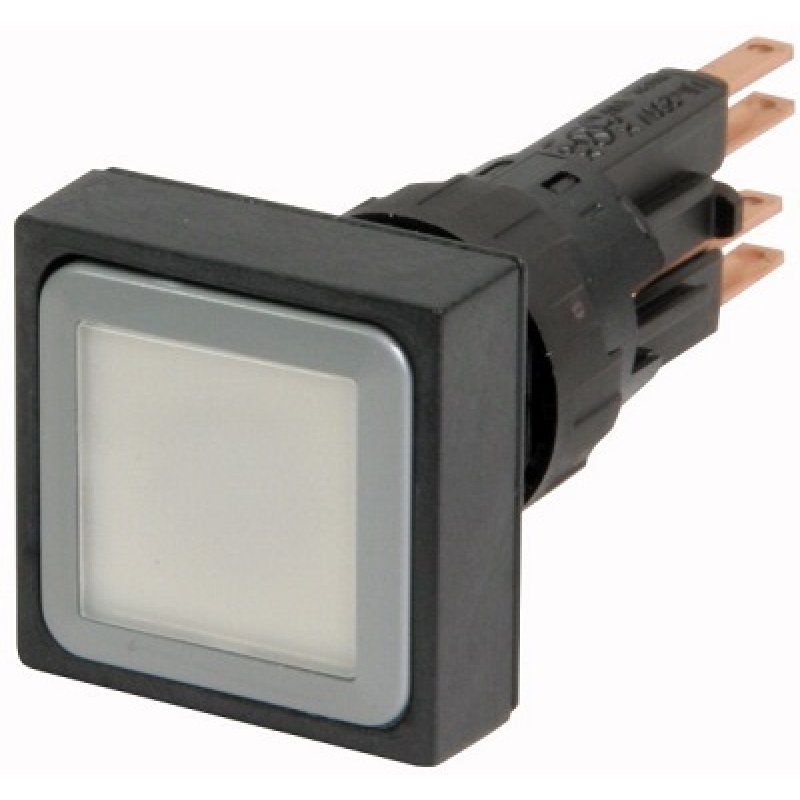 EATON Przycisk podświetlony Q25LT-WS/WB, płaski, biały, z samopowrotem, +żarówka 24 V KOD 090226