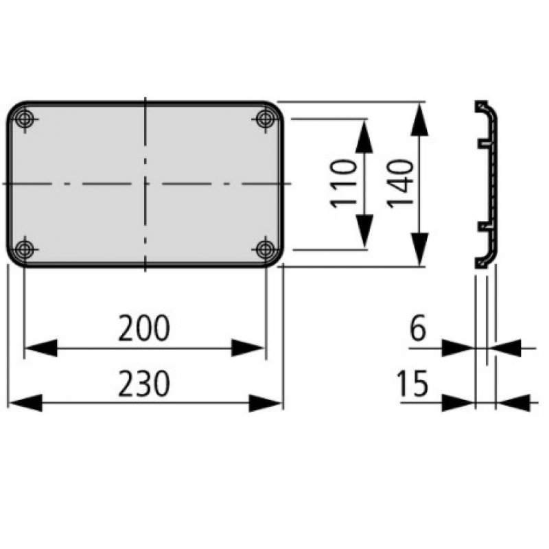 Eaton Profi+ F3A-4 Osłona do wprowadzenia przewodów Kod 081301 