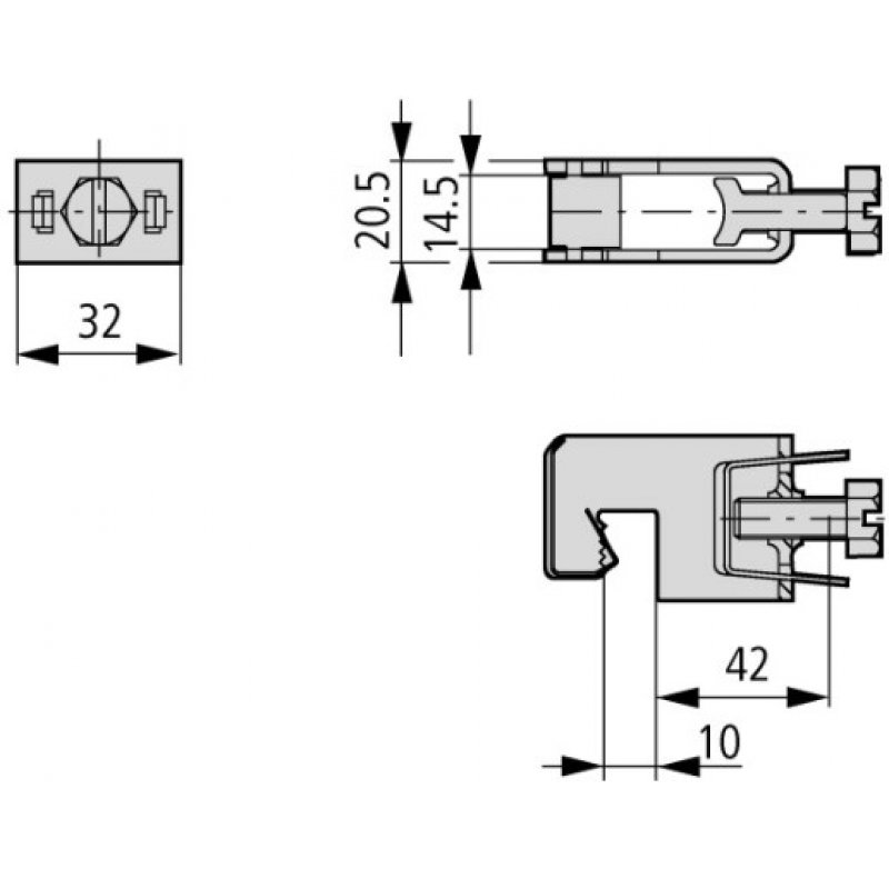 Eaton AKU70/10 Zacisk przyłączeniowy 16-70mm², 10 mm Kod 107193 