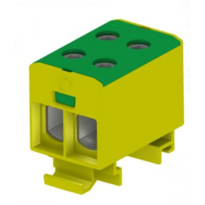 SIMET OTL50-2 Złączka szynowa gwintowa rozgałęźna AL/CU / 1,5-50 mm2 MAA2050Y10 żółto-zielony Kod 89732009 