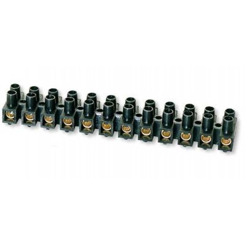 SIMET LTA Listwa zaciskowa gwintowana 6mm2, 12 torowa, czarna KOD 22412217