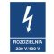 Trytyt Znak elektryczny informacyjny ROZDZIELNIA 230V/400V Kod ZEI/A-13