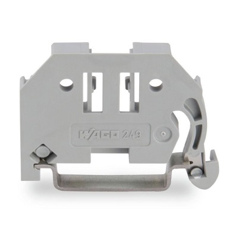 WAGO Blokada bezśrubowa końcowa, szerokość 10 mm, na szynę TS 35 x 15 i 35 x 7,5, szara KOD 249-117