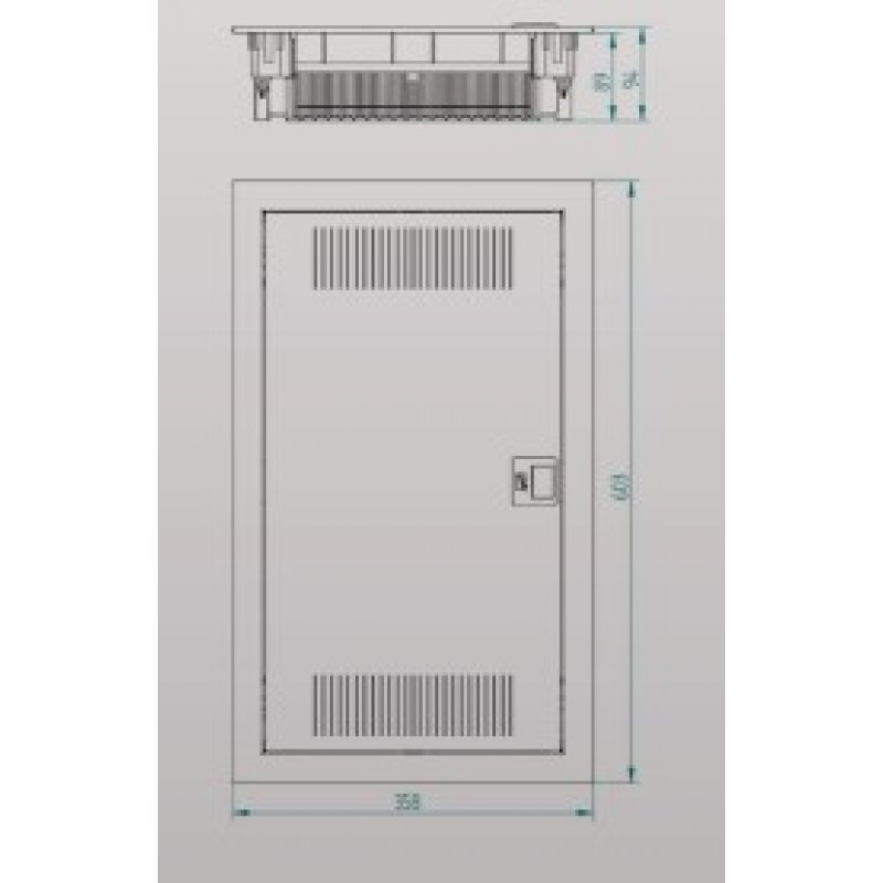 ONNLINE MT Rozdzielnica multimedialna p/t  3/42, IP30, drzwi metalowe KOD: 2083-00 