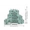 WAGO TOPJOB S  złączka trzypiętrowa, L/L/N, bez podstawki oznacznika, na szyne TS, szara Kod 2002-3203 