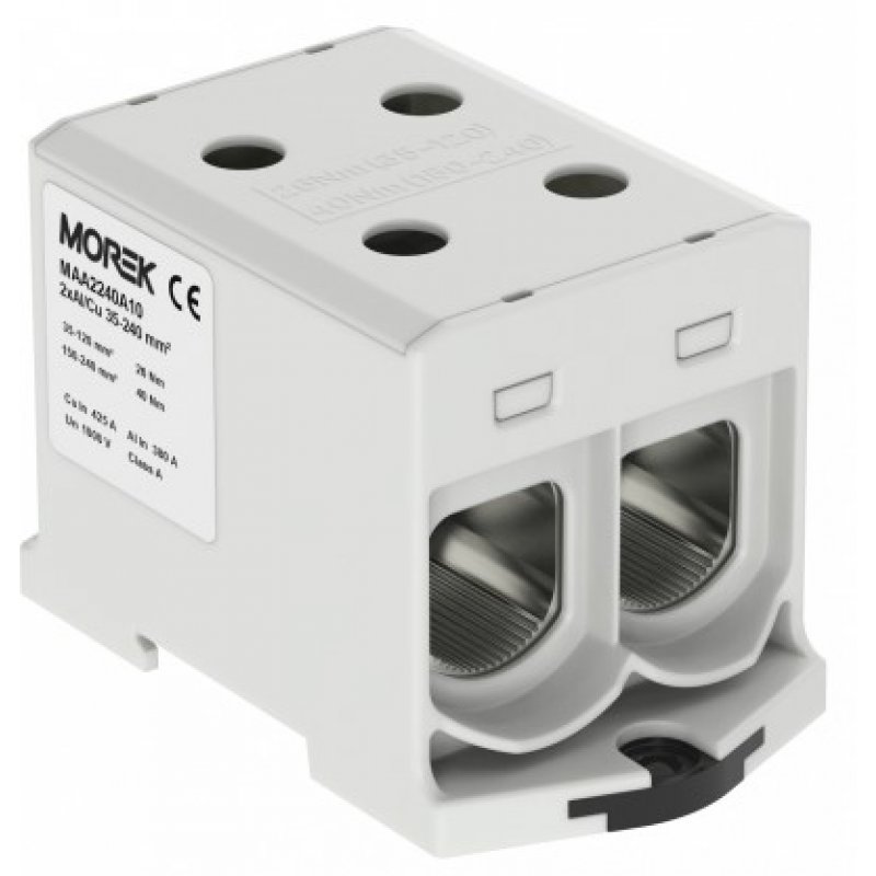 SIMET OTL240-2 Złączka szynowa gwintowa rozgałęźna AL/CU / 35-240 mm2 MAA2240A10 szary Kod 89739002