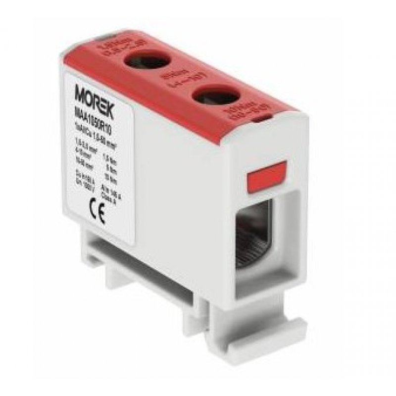 SIMET MAA1050R10 czerwony Złączka szynowa gwintowa AL/CU/ 1,5 - 50 mm2 Kod 89704001