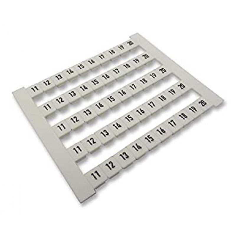 WEIDMULLER Oznacznik do złączek DEK5 FWZ, nadruk - cyfry 11-20, opakowanie 500 sztuk KOD 0523060011