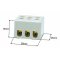SIMET Złączka porcelanowa gwintowana ZPA 3-2,5, 3 tory, biała KOD 44233516