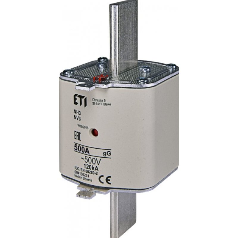 Eaton Wkładka topikowa zwłoczna NH03 355A 500V GL/GG Kod 355NHG03B