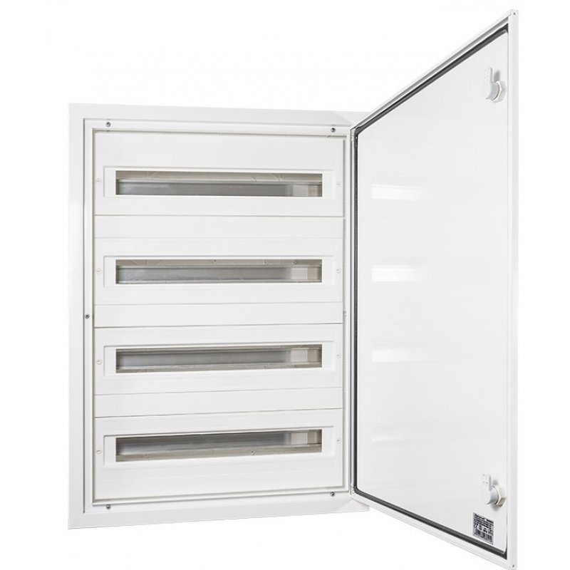 ELEKTRO PLAST Quiteline Rozdzielnica podtynkowa, 4x24 z drzwiami aluminiowymi KOD: 9.424