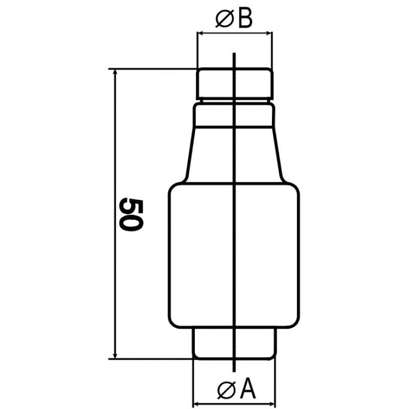 ETI Wkładka topikowa zwłoczna DIII gG 50A 500V KOD 002313402 
