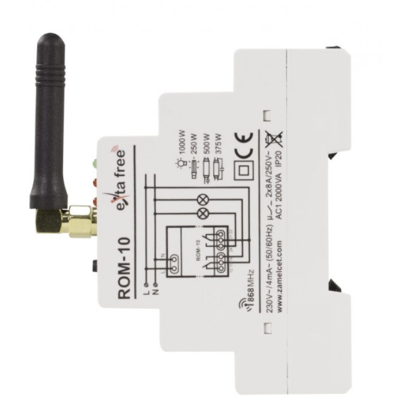 ZAMEL Exta Free Radiowy odbiornik modułowy, 2-kanałowy, Typ: ROM-10 KOD: EXF10000044  
