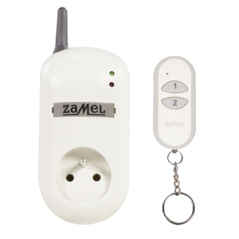 ZAMEL Gniazdo zdalnie sterowane z pilotem RWG-01K (RWG-01+P-257/2) KOD EXF10000062