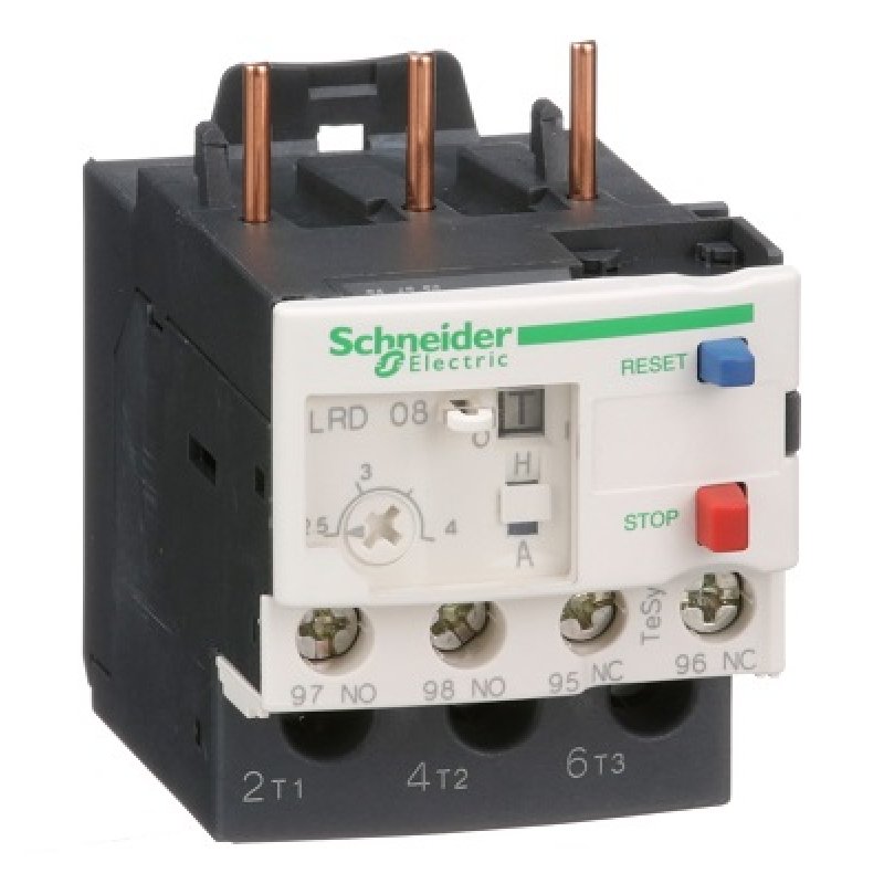 SCHNEIDER ELECTRIC Przekaźnik przeciążeniowy cieplny TeSys, LRD 2,5-4A KOD LRD08