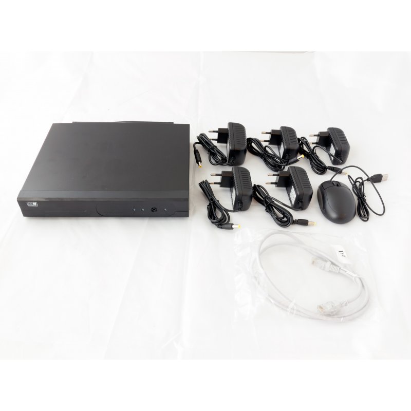 MW Power Zestaw 4 kamer z rejestratorem, zasilanie12V DC, 2A, bez LCD KOD: KIT-WIFI4 