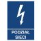 Trytyt Znak elektryczny informacyjny PODZIAŁ SIECI Kod ZEI/A-9