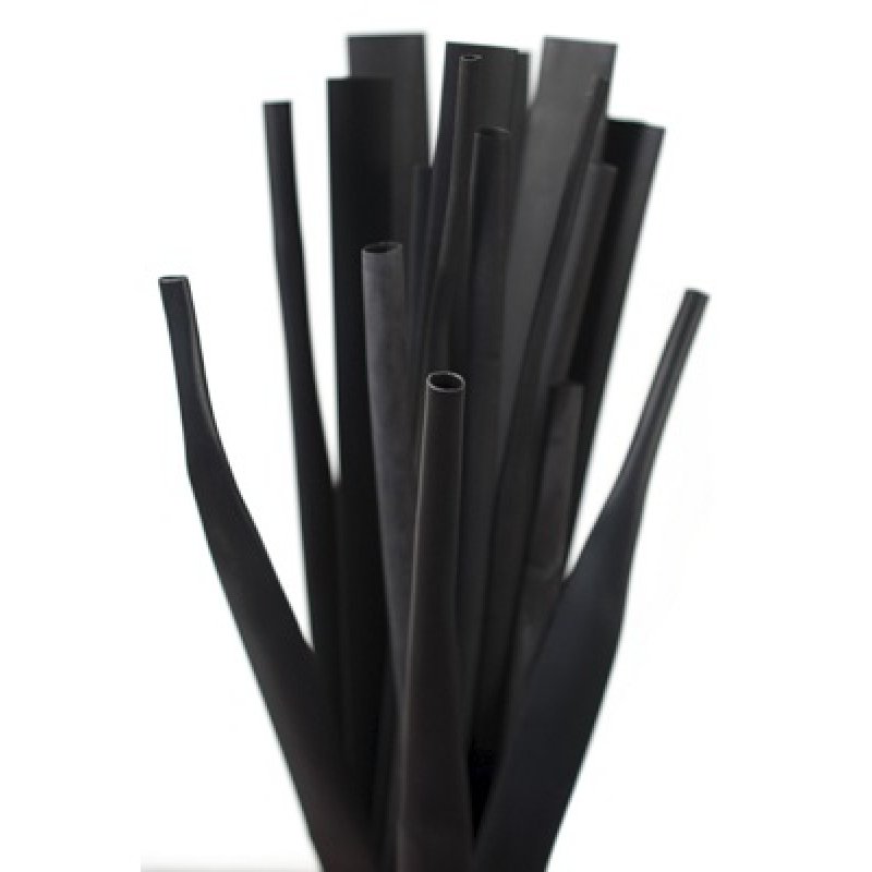 ONNLINE Rurka termokurczliwa RTS 9,5/4,8, czarna, długość 1m KOD RTS-9,5/4,8CZ