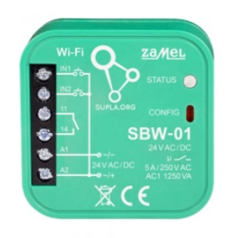 ZAMEL Sterownik bramowy WI-FI 1-kanałowy dwukierunkowy typ: SBW-01 KOD SPL10000002