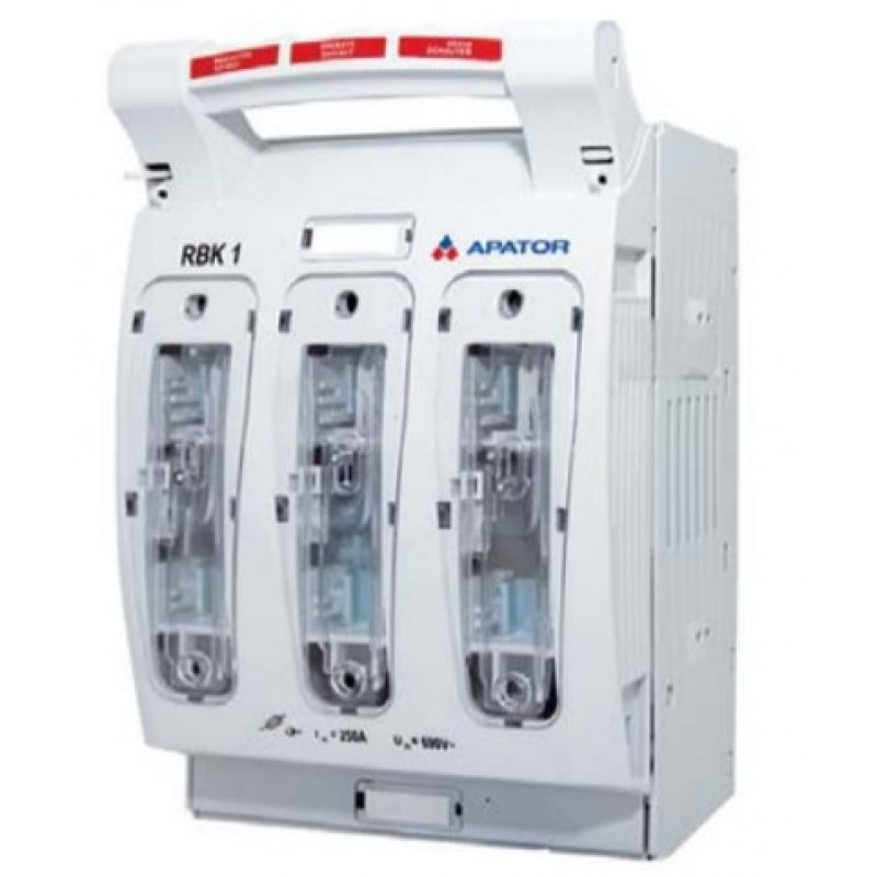 APATOR, RBK 1, Rozłącznik izolacyjny bezpiecznikowy, montaż na płycie, dla przewodów z odizolowanymi końcami KOD: 63-811779-011
