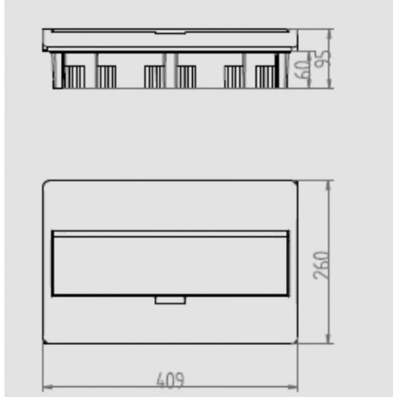 ELEKTRO PLAST ELEGANT RP 1/18, Rozdzielnica podtynkowa, IP40 (N+PE) KOD: 2414-01 