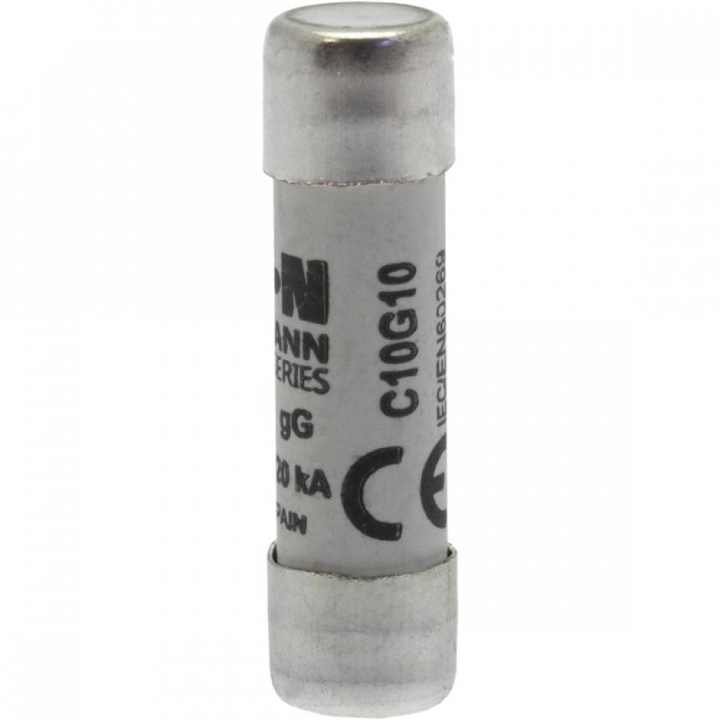EATON CYLINDRICAL FUSE 10 x 38 10A GG 500V AC, Wkładka bezpiecznikowa, niskie napięcie, 120 kA, gL/gG, IEC KOD: C10G10