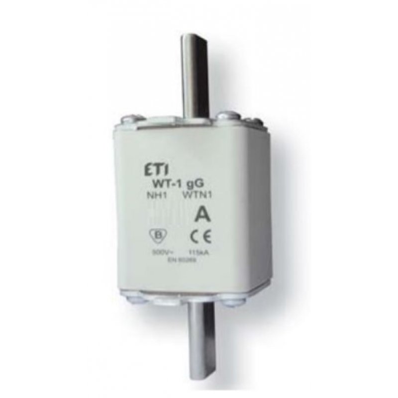 ETI Wkładka topikowa przemysłowa zwłoczna NH1/WT-1 gG 50A / 500V Kod 004113242