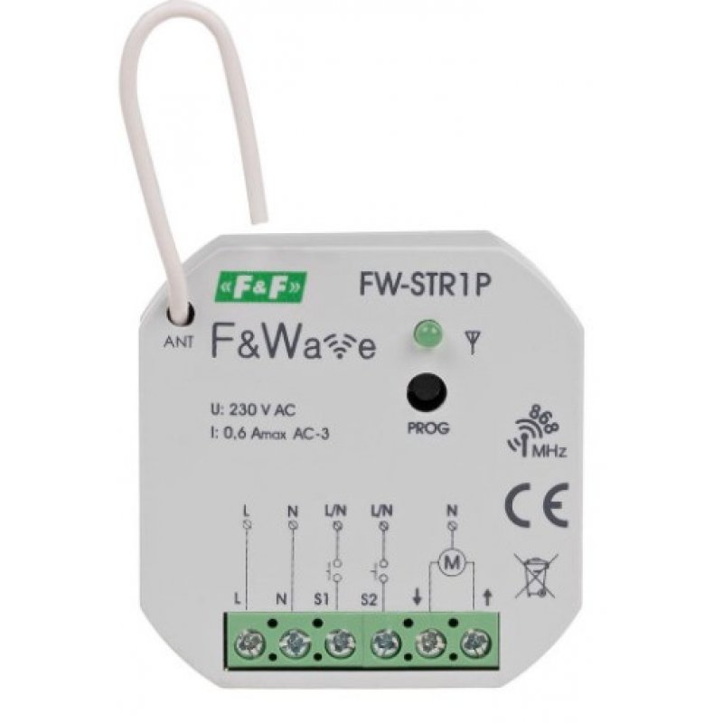 F&F Radiowy sterownik do rolet, dopuszkowy KOD: FW-STR1P