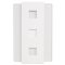 Zamel GLASSO GNS-208-CZN Gong dwutonowy, 230V, biały Kod SUN10000115