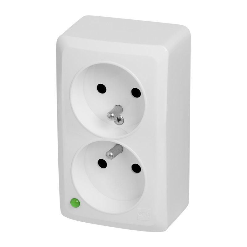 ELEKTRO-PLAST MSF Gniazdo N/T 2x2P+Z, 16 A, KOD 2000-34