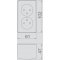 ELEKTRO-PLAST MSF Gniazdo N/T 2x2P+Z, 16 A, KOD 2000-34 