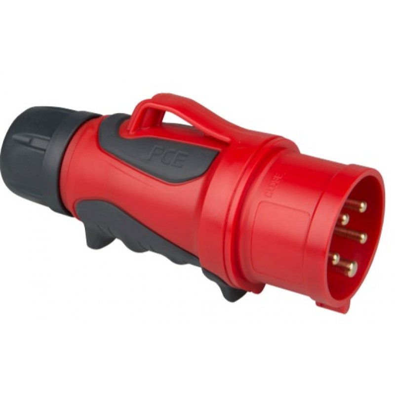 PCE Grip Wtyczka przenośna 16A, 3P+Z+N, 400V, IP44/IP54, zaciski śrubowe KOD: 0153-6