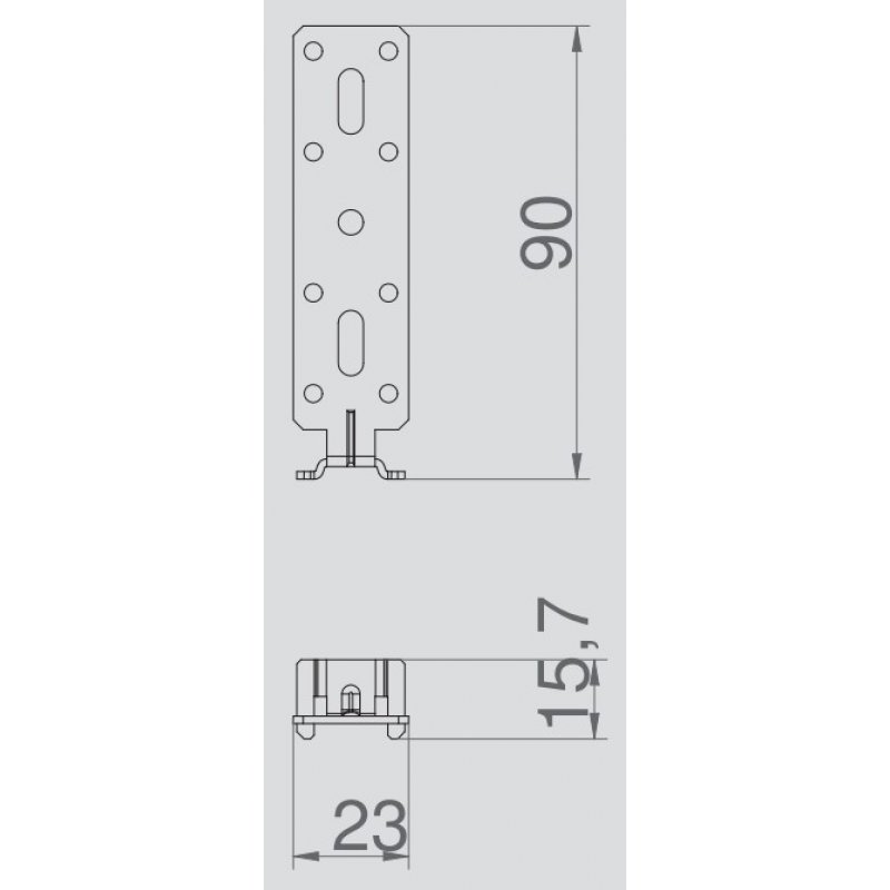 ELEKTRO-PLAST MSF Łapa montażowa do muru kpl. 4szt. KOD 2000-30 