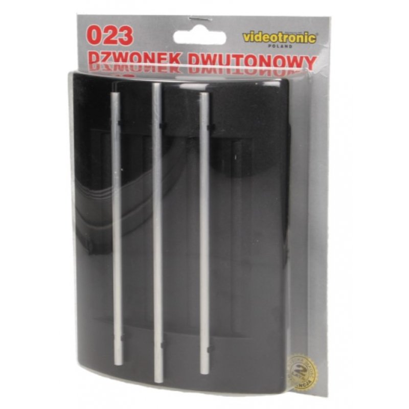 Videotronic Luppo Dzwonek dwutonowy, 230V, czarny  Kod 023/CZ 