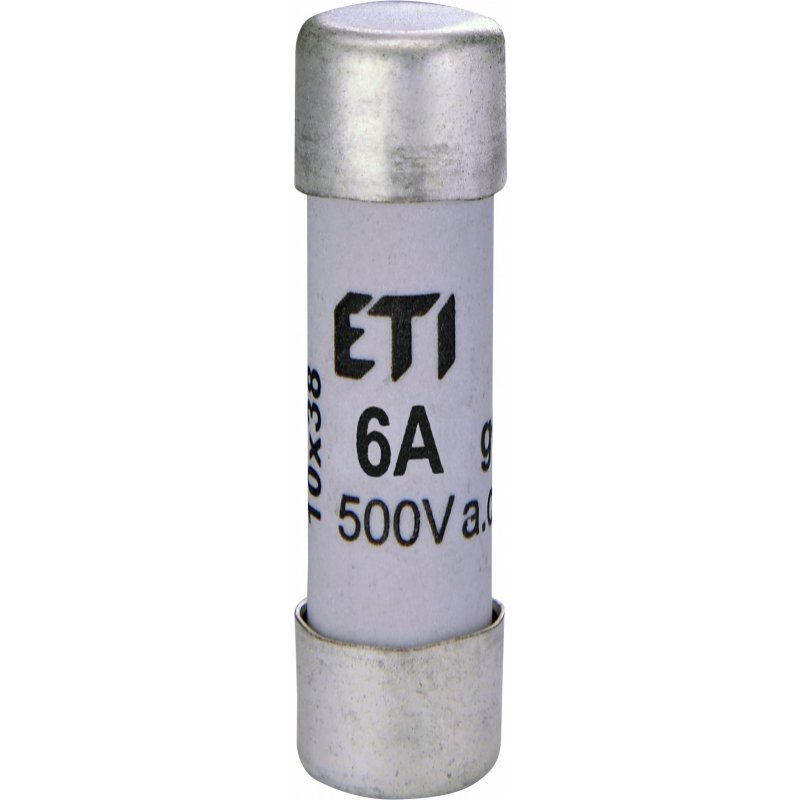 ETI Wkładka topikowa cylindryczna CH10x38 gG 6A/500V KOD: 002620005