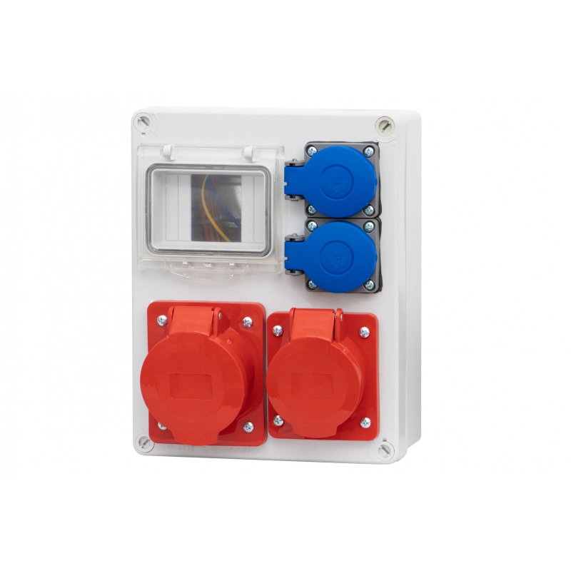 ONNLINE R-240 Rozdzielnica, 16A 5p, 32A 5p, 2x230V, 4 moduły, KOD: F3.0069