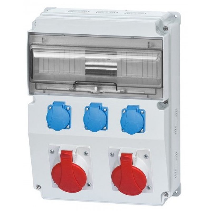 ONNLINE CAJA Rozdzielnica, 16A/5P, 32A/5P, 3x230V, 12 modułów, KOD: F3.0444