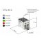 SIMET OTL95-2 Złączka szynowa gwintowa AL/CU/ 6 - 95 mm2 MAA2095B10 niebieski Kod 89734003 