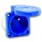 PCE Gniazdo tablicowe 1F P-Nova, 16A, 230V, 2P+Z z bolcem, IP54, KOD 104-0B