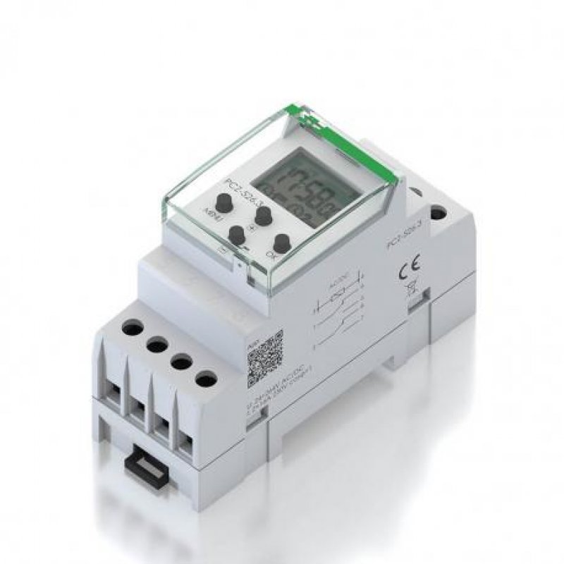 F&F PCZ-526 Zegar sterujący programowalny astronomiczny, dwukanałowy z przerwą nocną, NFC KOD PCZ-526.3 