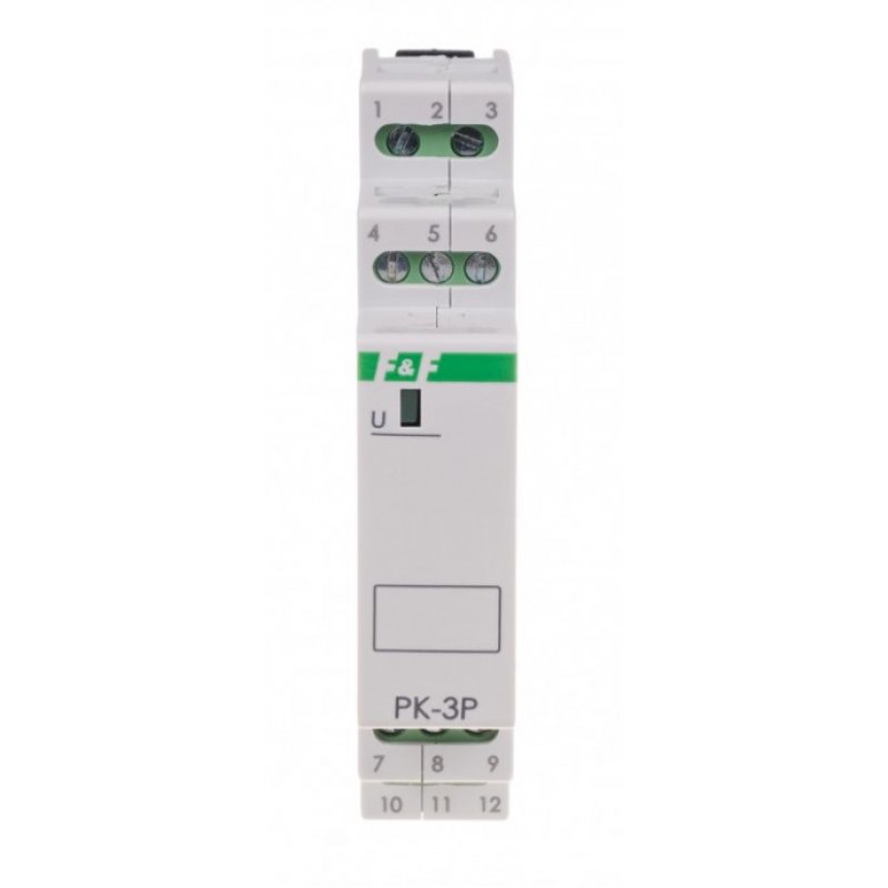 F&F Przekaźnik elektromagnetyczny w obudowie jednomodułowej, montaż na szynie KOD: PK-3P-48V