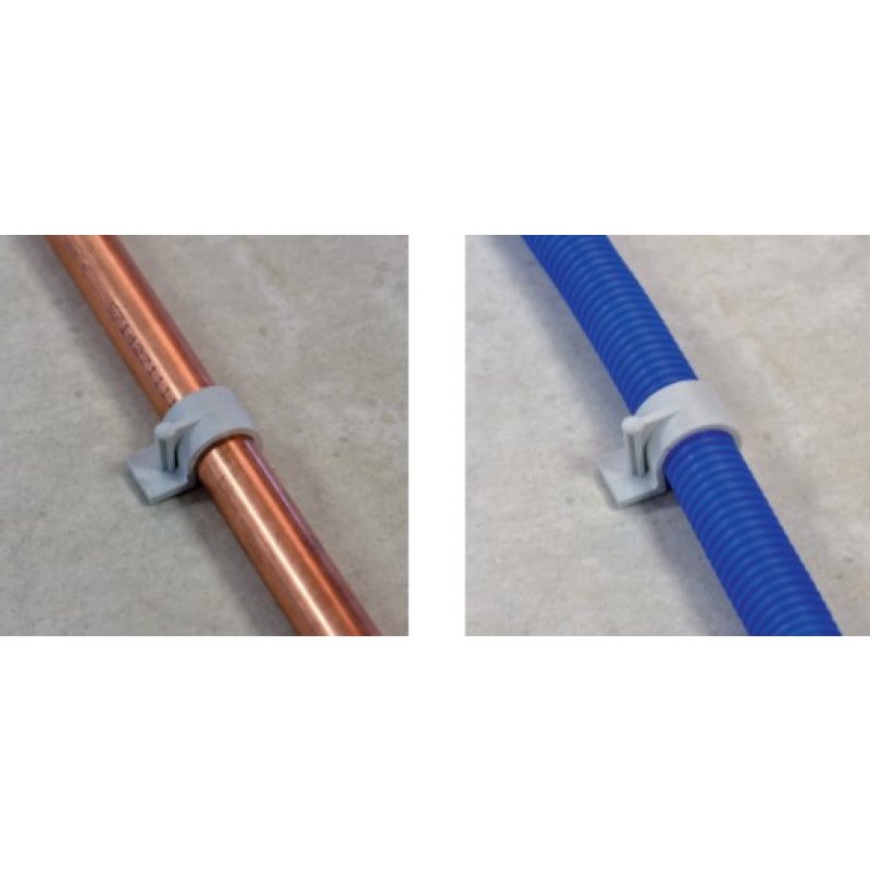 ERICO RING FRF016 Pojedynczy klips rurowy z zatyczką, średnica rurki 16mm Kod 571140 