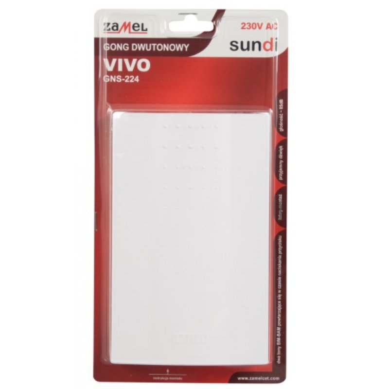 Zamel VIVO GNS-224-BIA Gong  dwutonowy Kod SUN10000177 