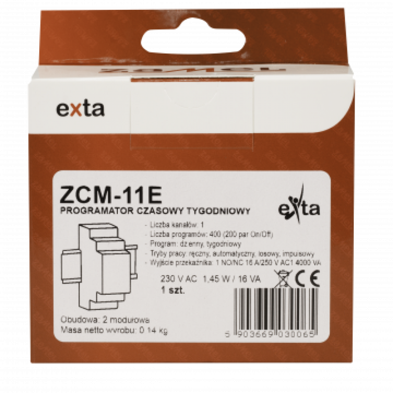 ZAMEL ZCM-11E Programator czasowy tygodniowy ECONO KOD EXT10000185 