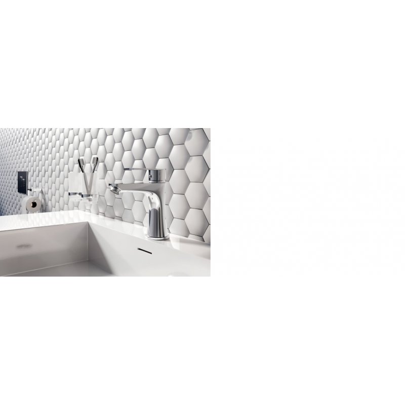 FERRO ALGEO SQUARE Bateria umywalkowa  stojąca chrom kod:BAQ2 