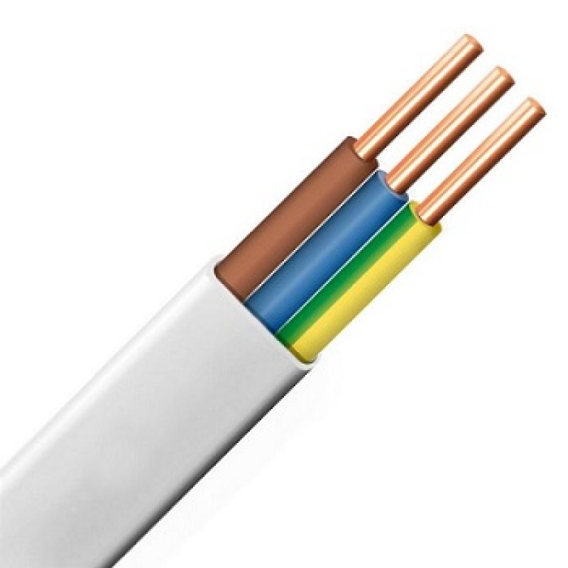 Przewód instalacyjny YDYP-ŻO 3x6,0 750V, 3 żyły, przekrój żyły 6,0mm KOD 172153016C0100